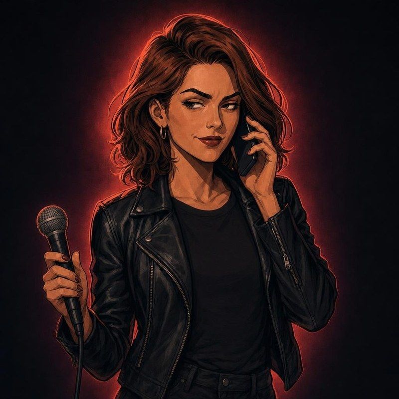 Roxy, illustrated portrait