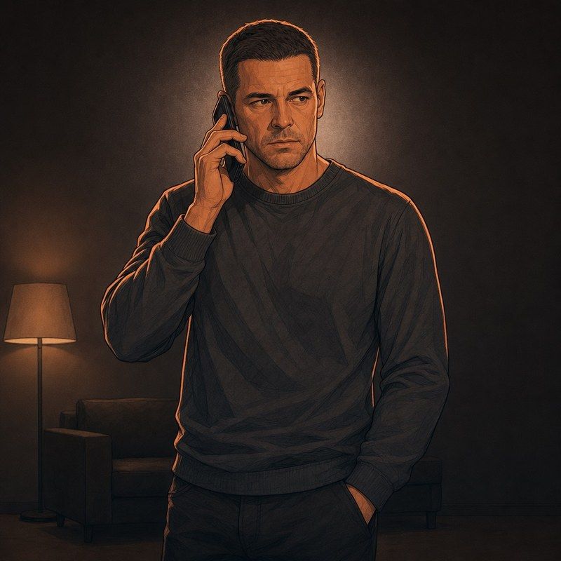 Wes, illustrated portrait